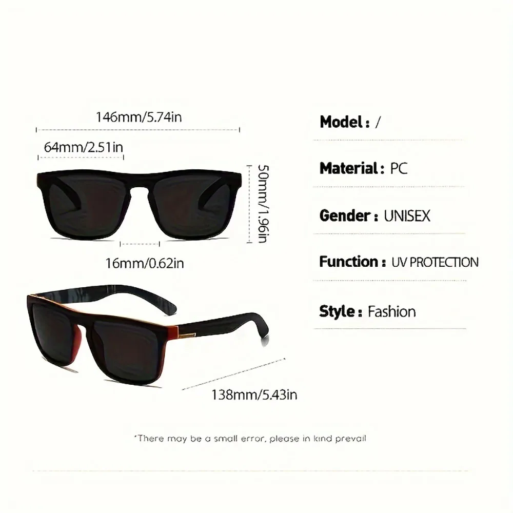 Polarized UV Protection Sunglasses Anti Glare Sun Shades For Summer Party Vacation Travel Driving Fishing
