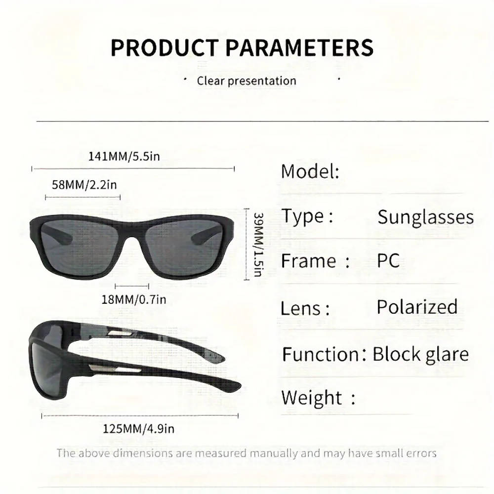 Polarized UV Protection Sunglasses Anti Glare Sun Shades For Summer Party Vacation Travel Driving Fishing