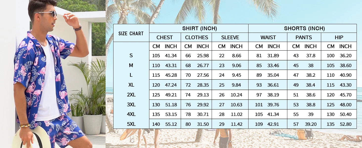 Stylish Lapel Button-Down Shirt Shorts Set Summer Men's Short-Sleeved Shirt Drawstring Shorts 2-Piece 3D Leaf Print Travel Suit