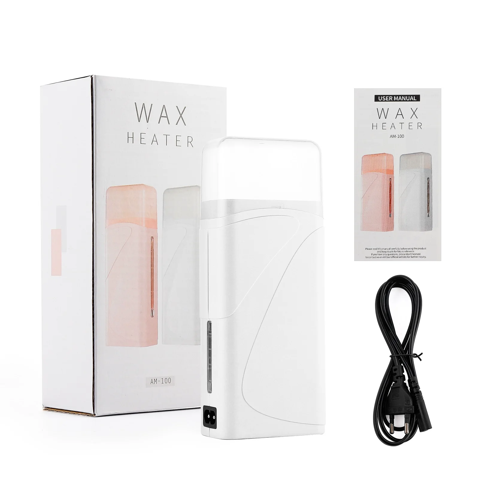 Foreverlily Portable Wax Roller Machine Electric Wax Warmer Depilatory Wax Heater Waxing Leg Warmer Hair Removal Roll On Wax