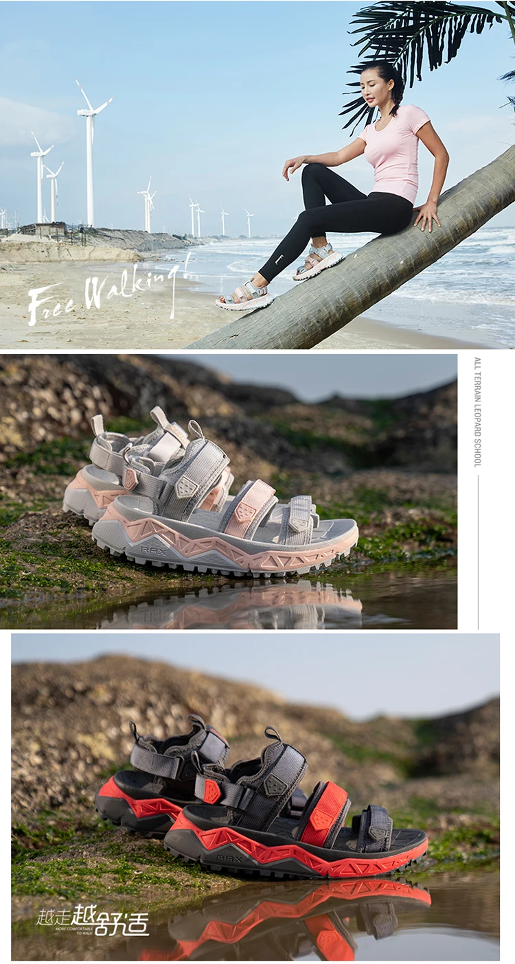 Rax Men's Hiking Shoes Breathable Lightweight Outdoor Sports Sandals Shoes Men Beach Sneakers Quick Drying Fishing Shoes Men 466