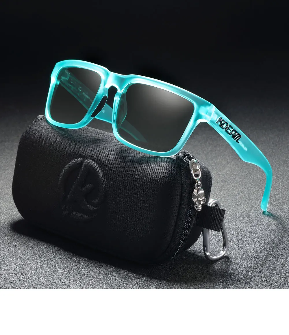 2025 Kdeam New Polarized Sunglasses for Men Women Fashion Unisex Brand Trendy Outdoor Eyewear For Couple Red Lens