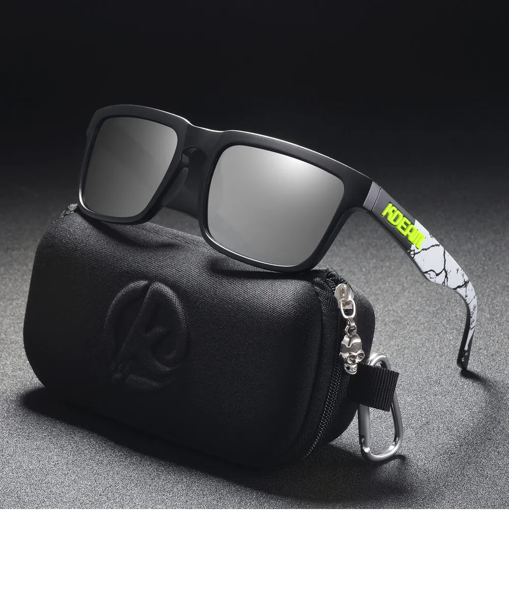 2025 Kdeam New Polarized Sunglasses for Men Women Fashion Unisex Brand Trendy Outdoor Eyewear For Couple Red Lens