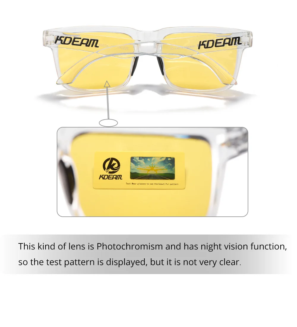 2025 Kdeam New Polarized Sunglasses for Men Women Fashion Unisex Brand Trendy Outdoor Eyewear For Couple Red Lens