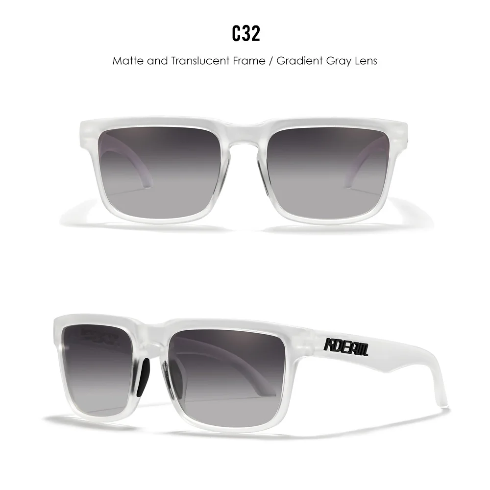 2025 Kdeam New Polarized Sunglasses for Men Women Fashion Unisex Brand Trendy Outdoor Eyewear For Couple Red Lens