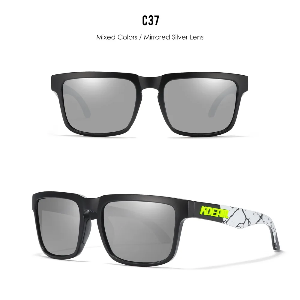 2025 Kdeam New Polarized Sunglasses for Men Women Fashion Unisex Brand Trendy Outdoor Eyewear For Couple Red Lens