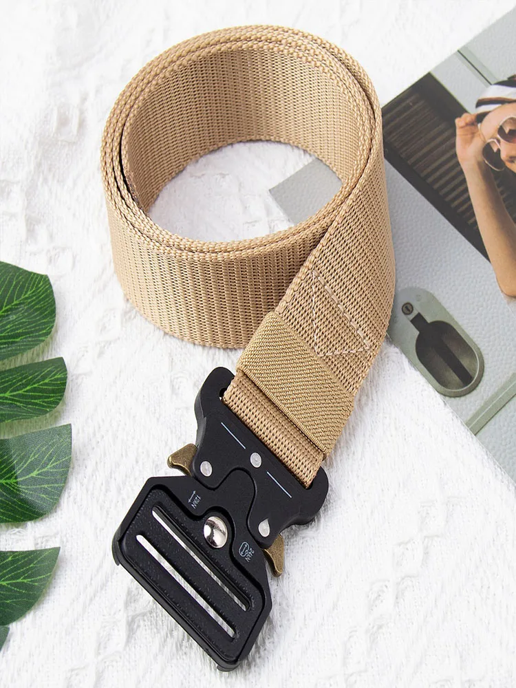1pc 120cm Men's Nylon Sports Tactical Belts Black Gray Green Corset Belt for Men