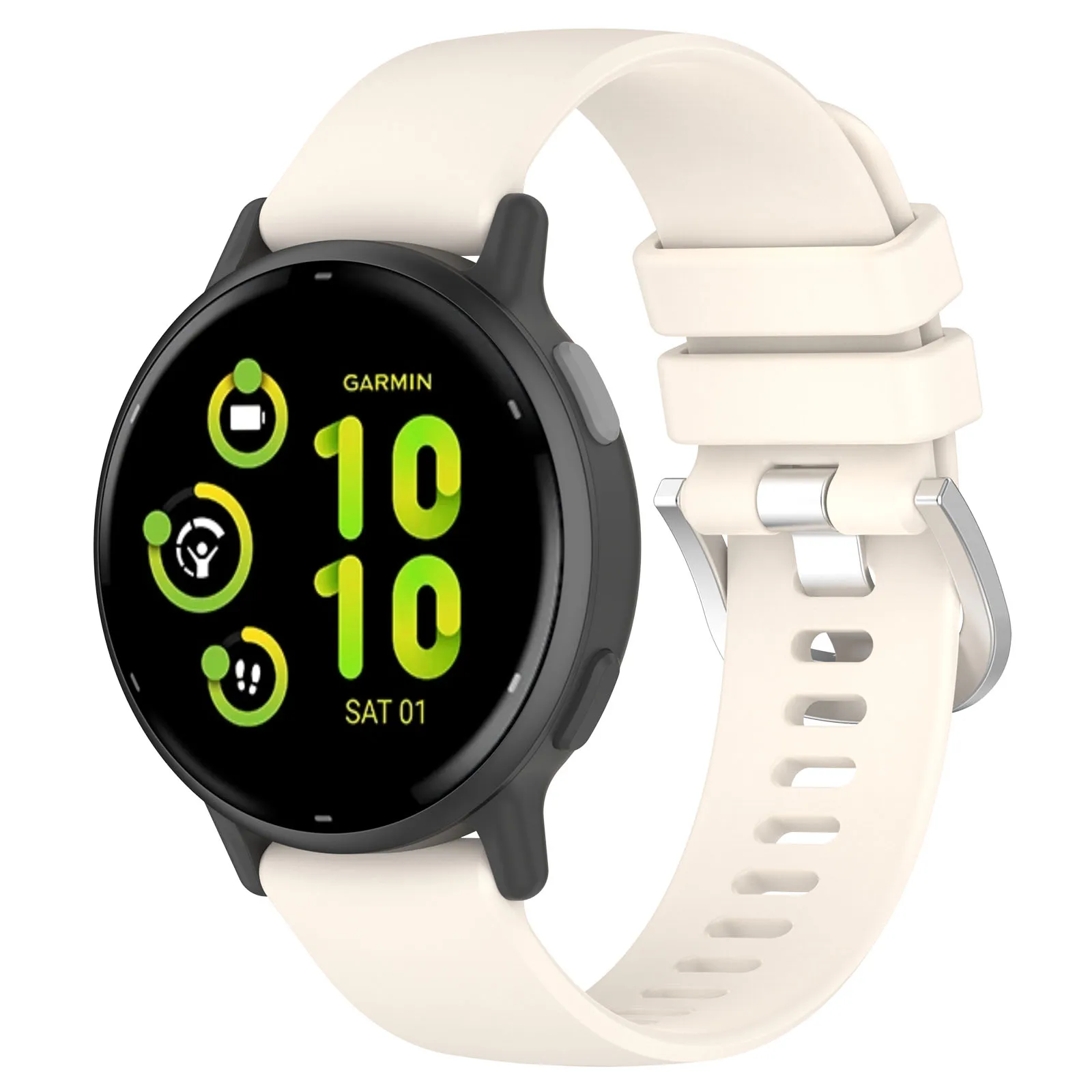 18mm 20mm 22mm Silicone Strap Band Bracelet For Garmin Venu 3 3s/ Venu sq 2 / 2s / Vivoactive 3 4 5 4s / 165 245 645 Music 255