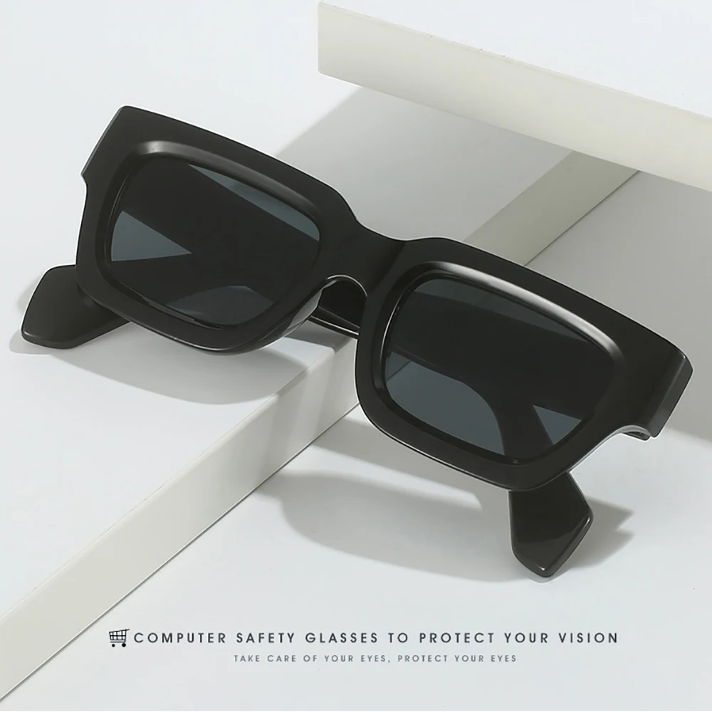 KLASSNUM Retro Square Men Sunglasses Women Brand Design Punk Sun Glasses Classic Eyewear UV400 Shades Trendy Goggles 2026 New In