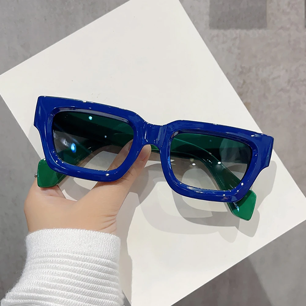 KLASSNUM Retro Square Men Sunglasses Women Brand Design Punk Sun Glasses Classic Eyewear UV400 Shades Trendy Goggles 2026 New In