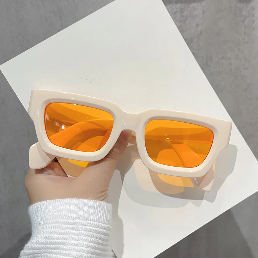 KLASSNUM Retro Square Men Sunglasses Women Brand Design Punk Sun Glasses Classic Eyewear UV400 Shades Trendy Goggles 2026 New In