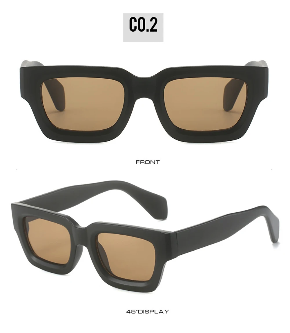KLASSNUM Retro Square Men Sunglasses Women Brand Design Punk Sun Glasses Classic Eyewear UV400 Shades Trendy Goggles 2026 New In