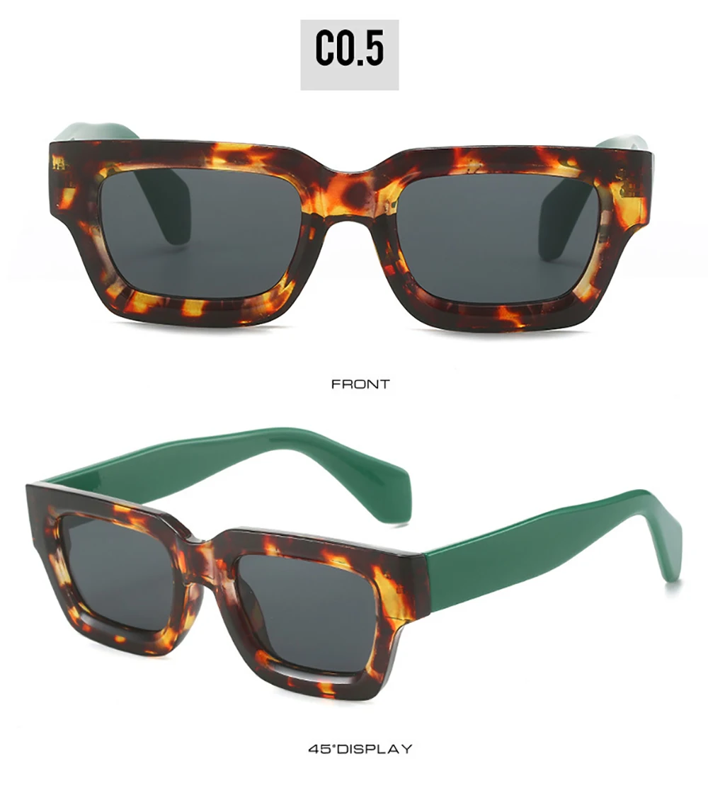 KLASSNUM Retro Square Men Sunglasses Women Brand Design Punk Sun Glasses Classic Eyewear UV400 Shades Trendy Goggles 2026 New In