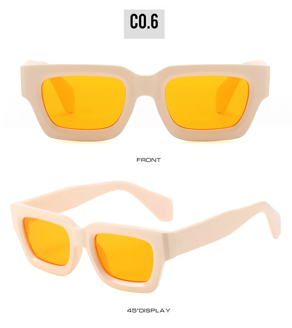 KLASSNUM Retro Square Men Sunglasses Women Brand Design Punk Sun Glasses Classic Eyewear UV400 Shades Trendy Goggles 2026 New In