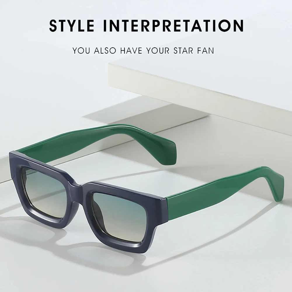 KLASSNUM Retro Square Men Sunglasses Women Brand Design Punk Sun Glasses Classic Eyewear UV400 Shades Trendy Goggles 2026 New In