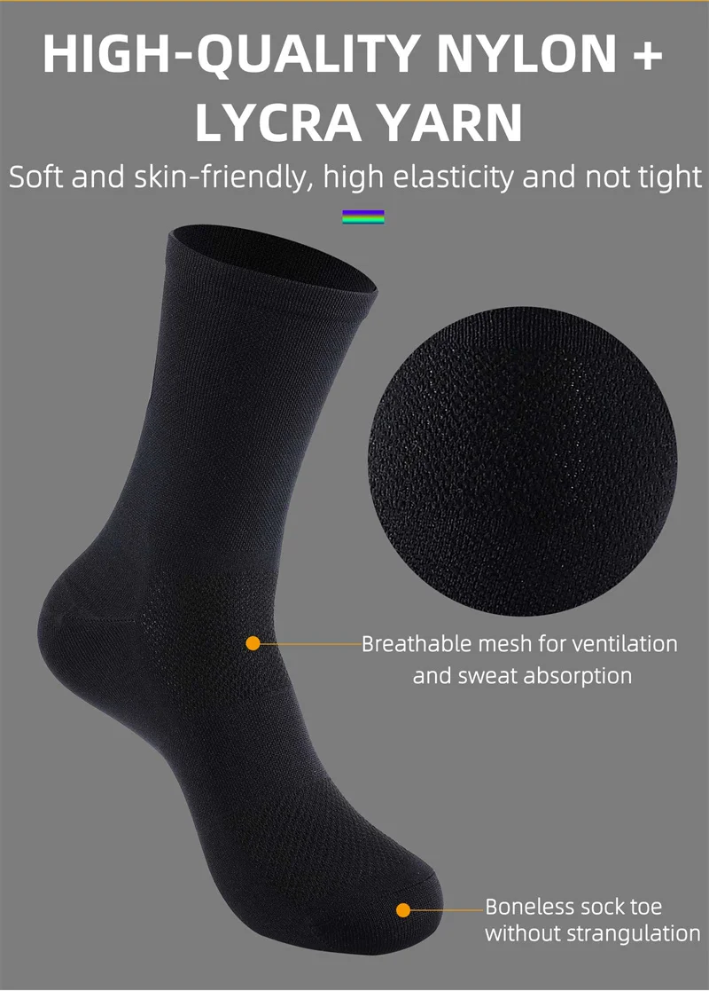 WEST BIKING Professional Cycling Breathable Socks Bicycle Racing Compression Socks Men Soccer Basketball Sports Reflective Socks