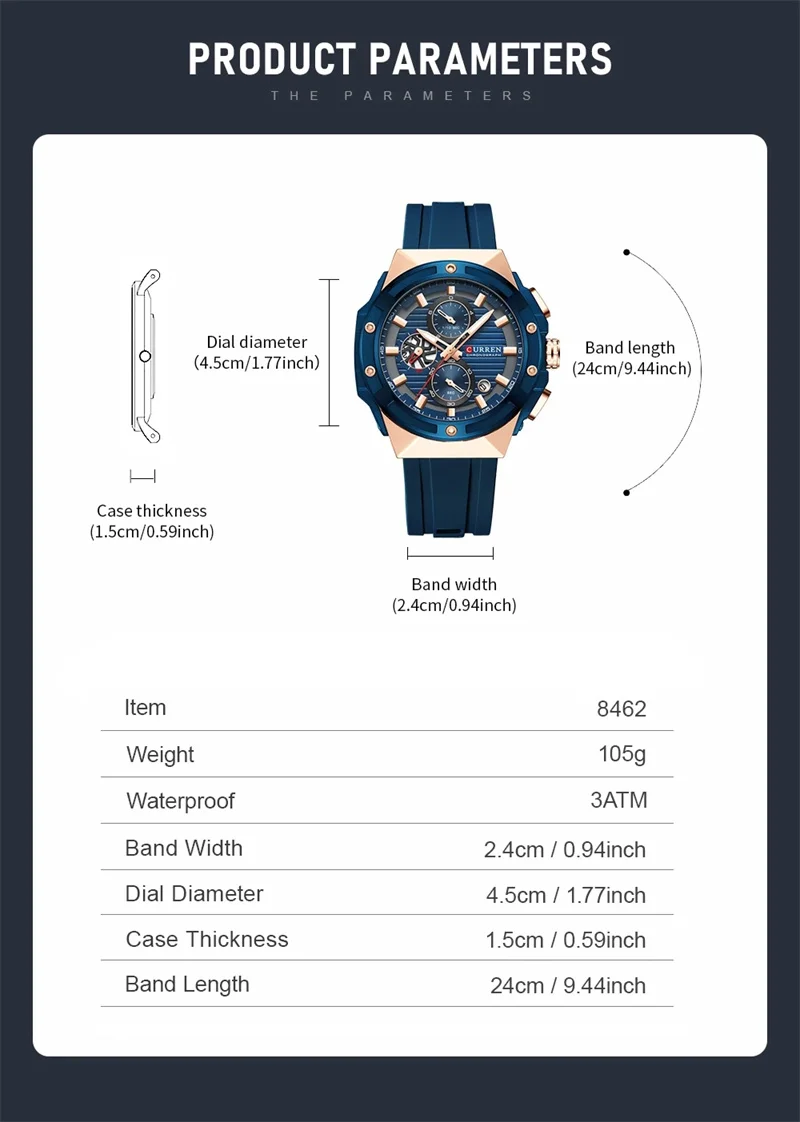 CURREN Luxury Factory Watch Men Calendar Sport Military Male Clock Brand Luxury Origianl PU Leather Steel Band Wristwatch 8208