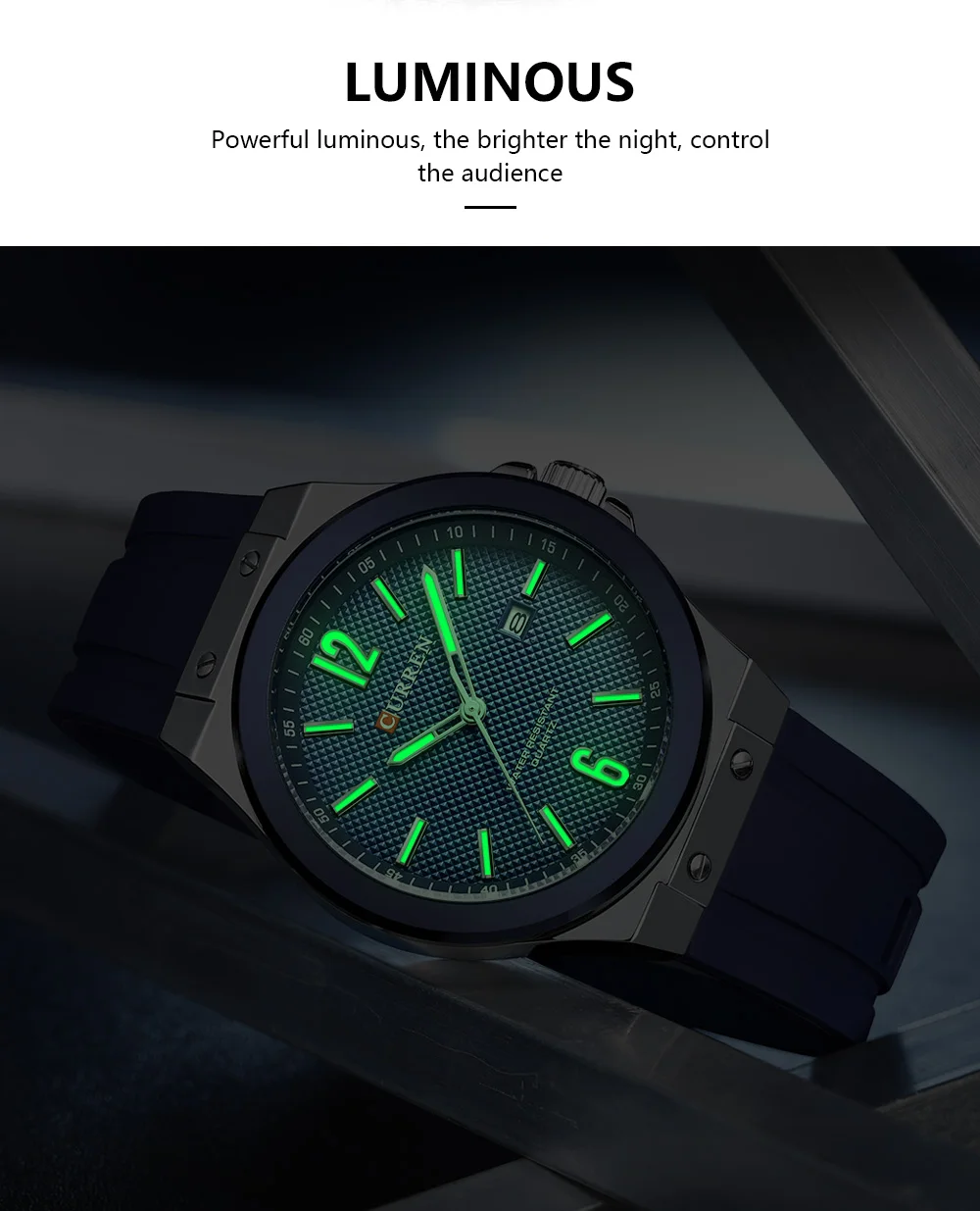 CURREN Luxury Factory Watch Men Calendar Sport Military Male Clock Brand Luxury Origianl PU Leather Steel Band Wristwatch 8208