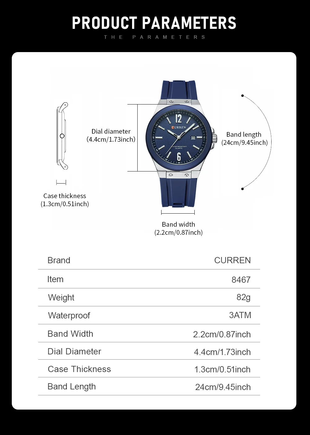 CURREN Luxury Factory Watch Men Calendar Sport Military Male Clock Brand Luxury Origianl PU Leather Steel Band Wristwatch 8208