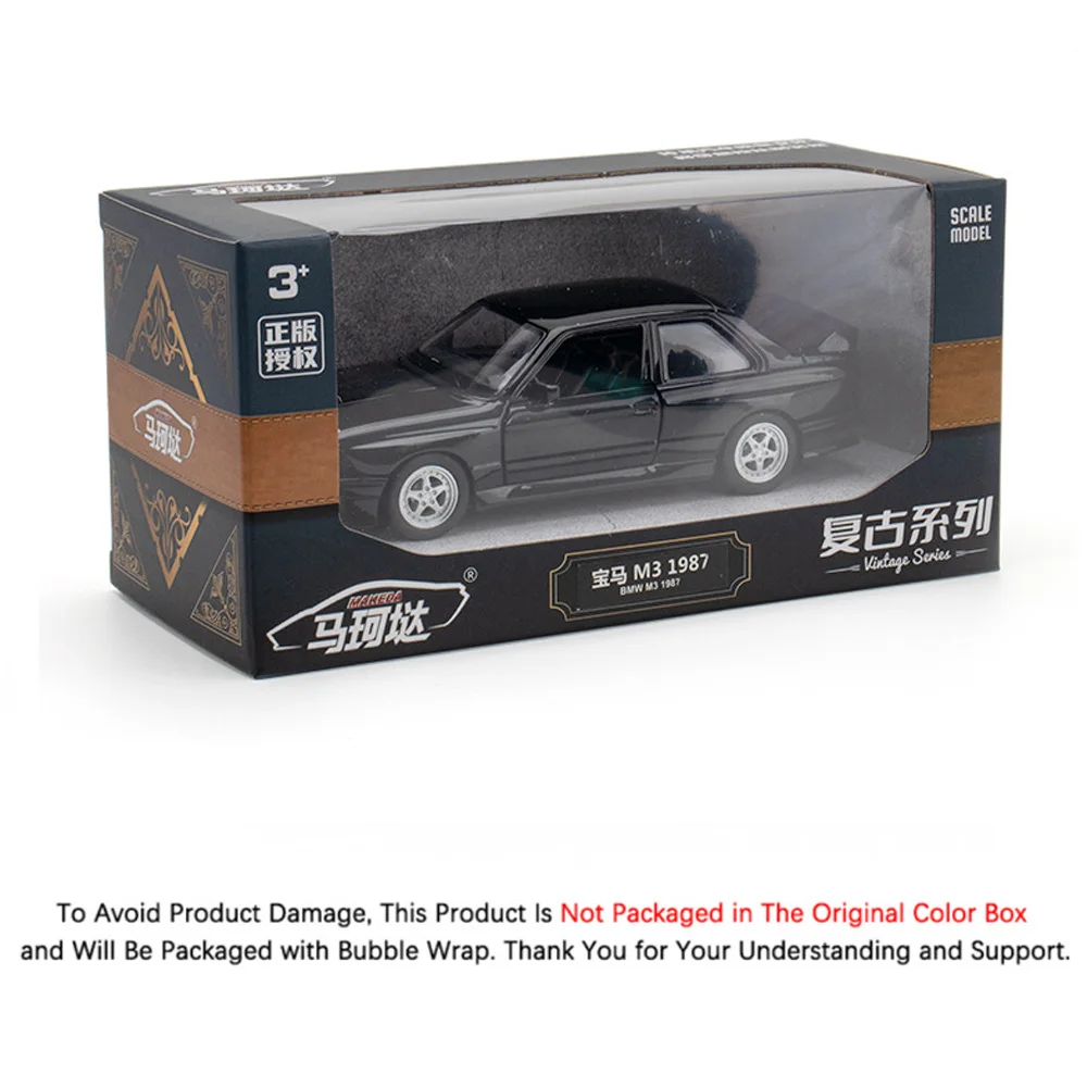 Scale 1/36 BMW M3 Alloy Model Toys Die Casting Alloy Model Door Can Be Opened Pull Back Toys Decorations Birthday Gift for Boy
