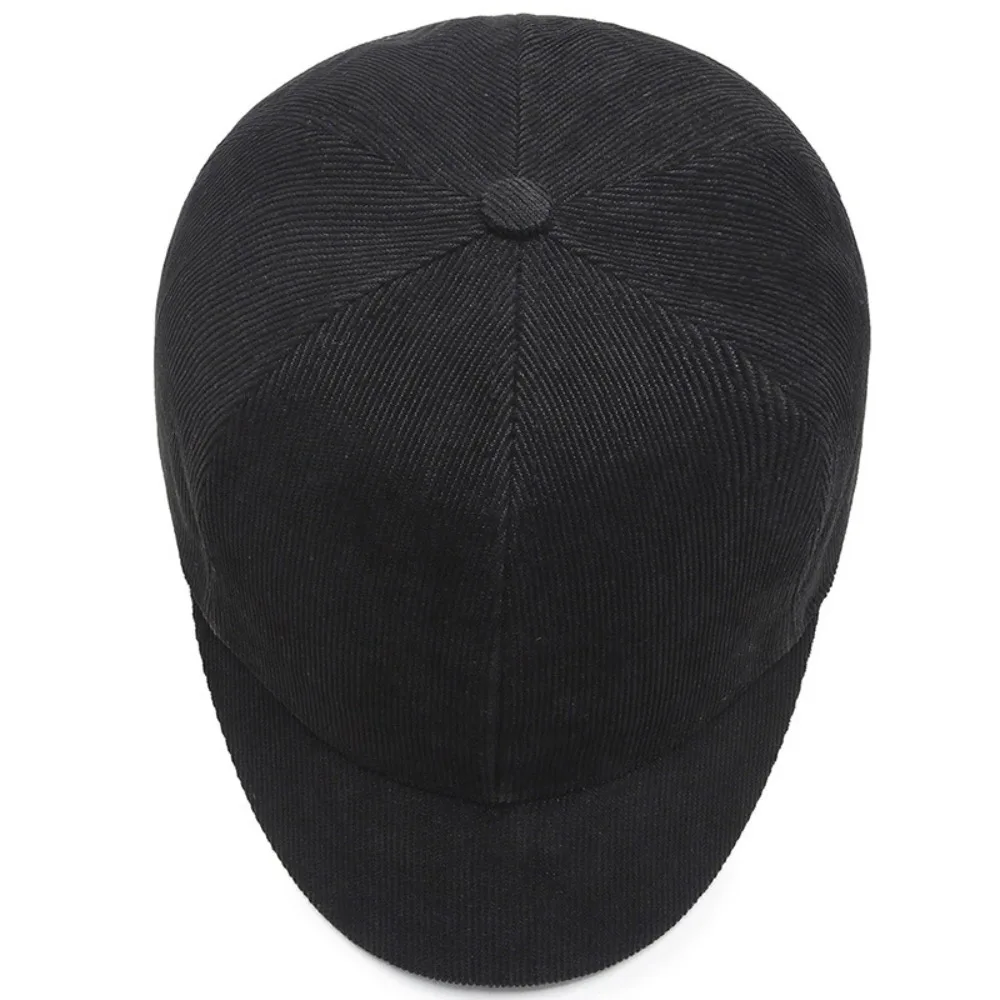 New Short Brim Solid Color Outdoor Shade Men Baseball Cap Spring Autumn Adjustable Korean Version Dad Hat Peaked Cap