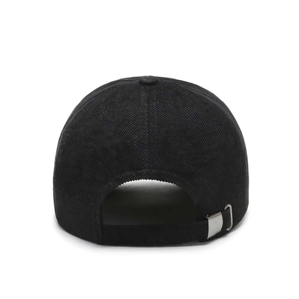 New Short Brim Solid Color Outdoor Shade Men Baseball Cap Spring Autumn Adjustable Korean Version Dad Hat Peaked Cap