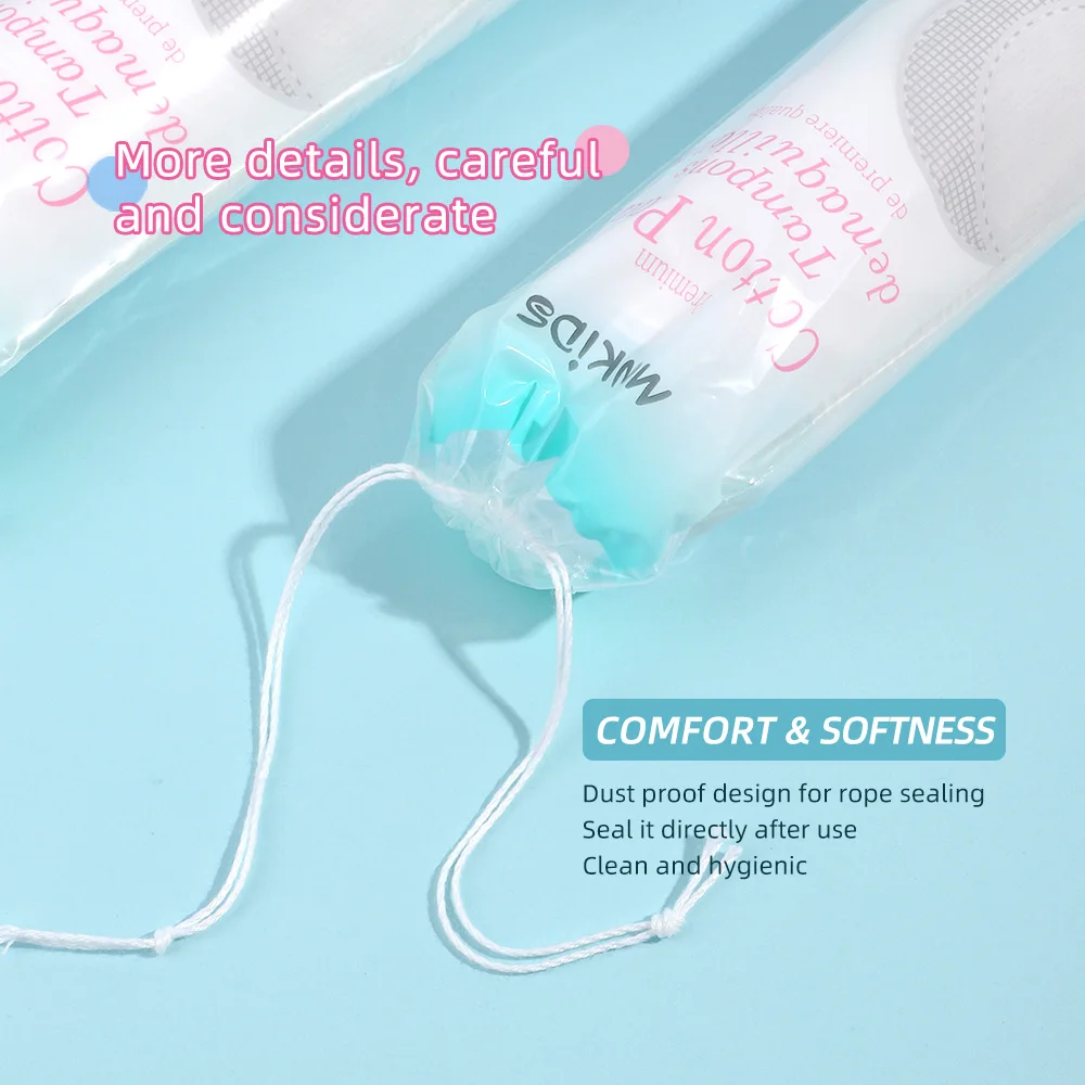 100pcs Soft and Breathable Circular Makeup Remover Pads, Double-Sided Textured Cotton Pads, Used for Daily Facial Cleansing