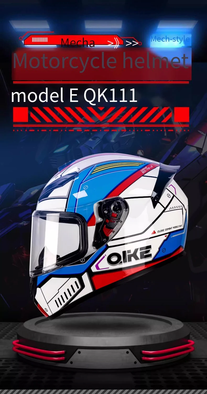 DOT Motorcycle Full Helmet Male Large Tail Retro Cruise Motorcycle Helmet Motorcycle Helmet Full Coverage to Keep Warm.