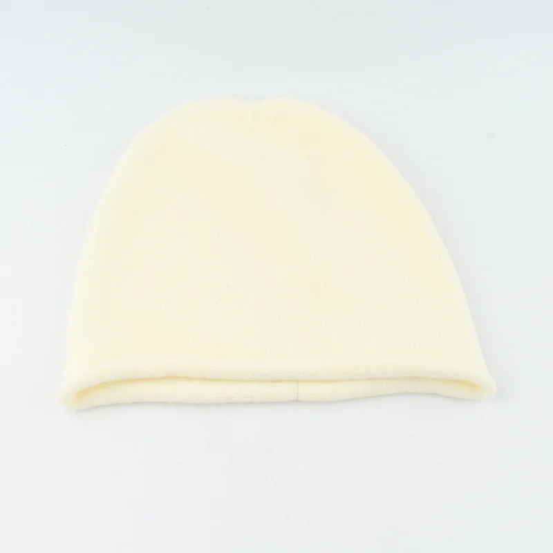 New Unisex Slouchy Edge Curl Autumn Hat Rabbit Fur Solid Color Soft Warm Beanies Winter Women's Cap Casual Skullies Gift Bonnets