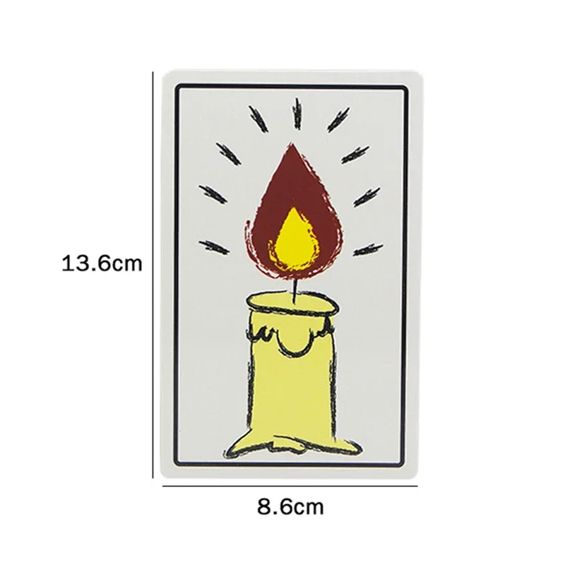 Re-Living Flame Candle Cards Magic Tricks Close Up Street Illusions Gimmicks Mentalism Props Comedy Relighting Candles Card Toys