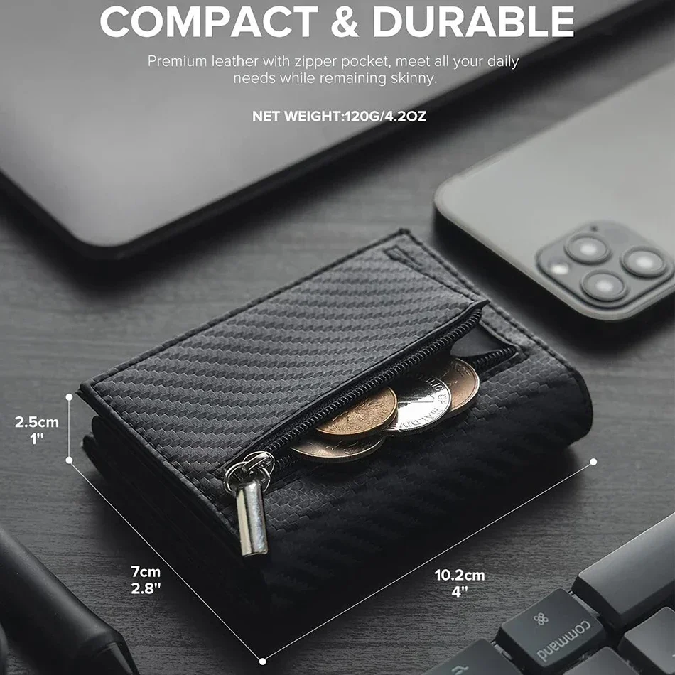 Anti-theft Wallet Men Rfid Credit Card Holder for Apple Airtag Men Bank Cardholder Case Slim Minimalist Smart Air Tag Wallet