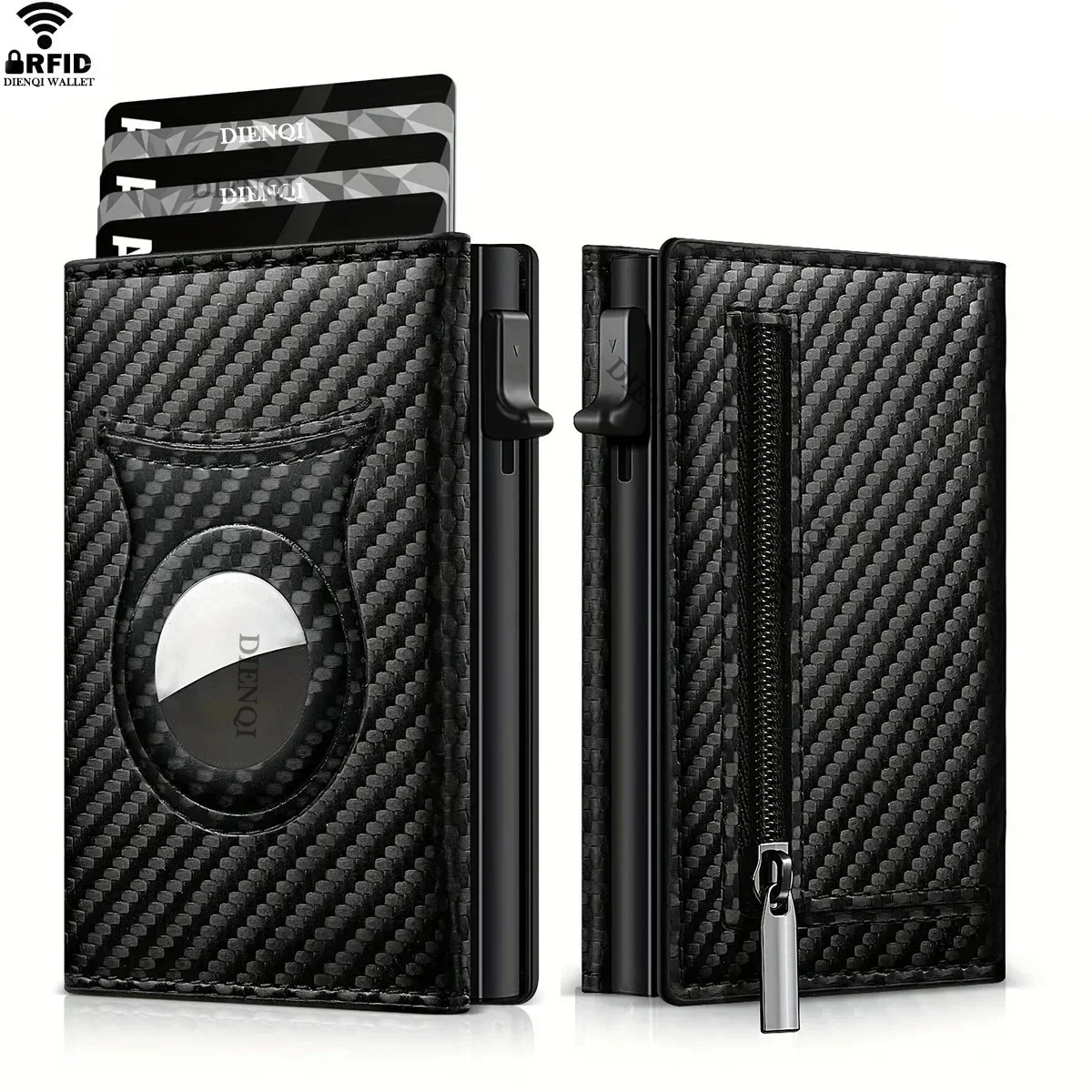 Anti-theft Wallet Men Rfid Credit Card Holder for Apple Airtag Men Bank Cardholder Case Slim Minimalist Smart Air Tag Wallet