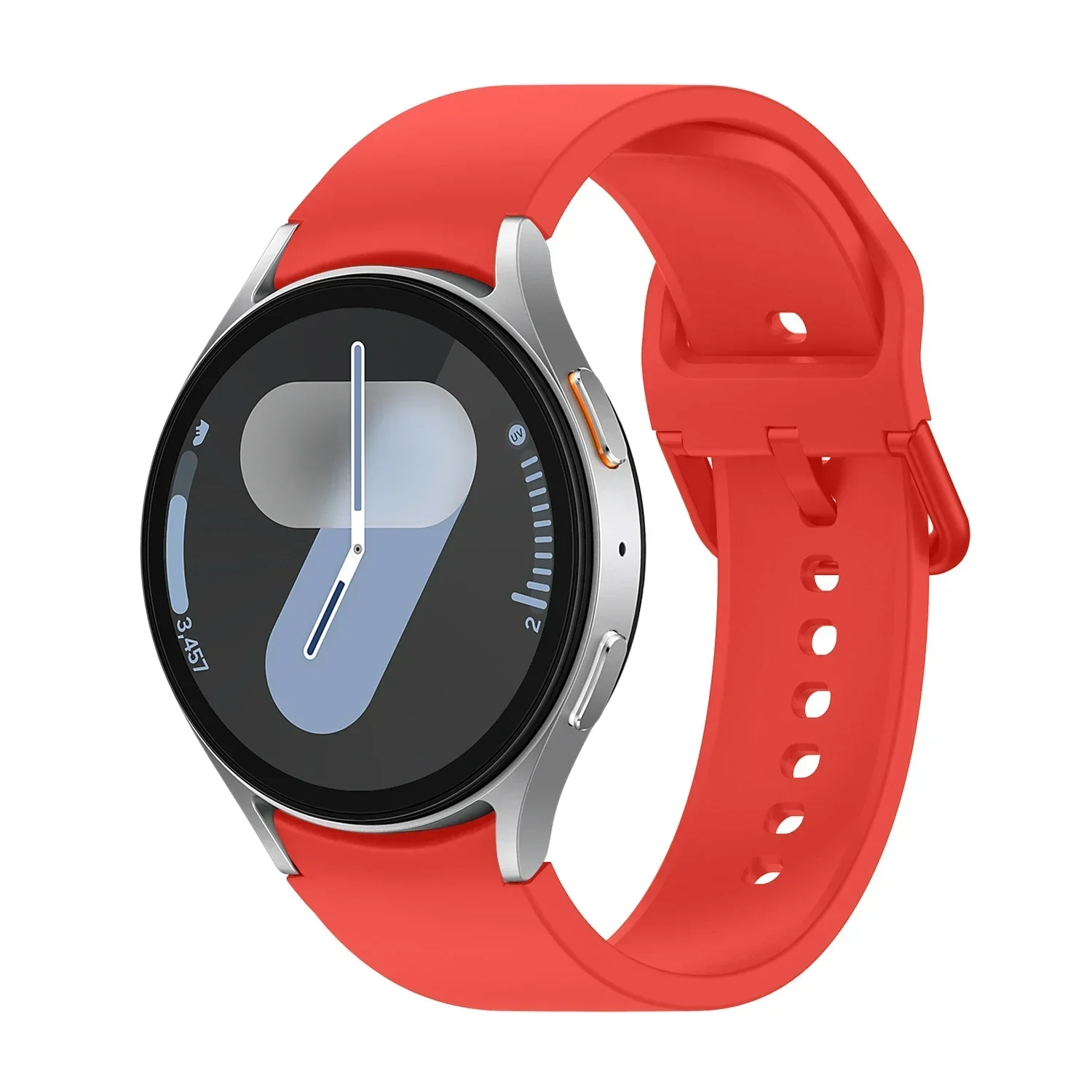 Silicone Strap For Samsung Galaxy Watch 7 6 5 4 FE 44mm 40mm 5 pro 45mm sport band 20mm No gap Bracelet Galaxy Watch 6-4 classic