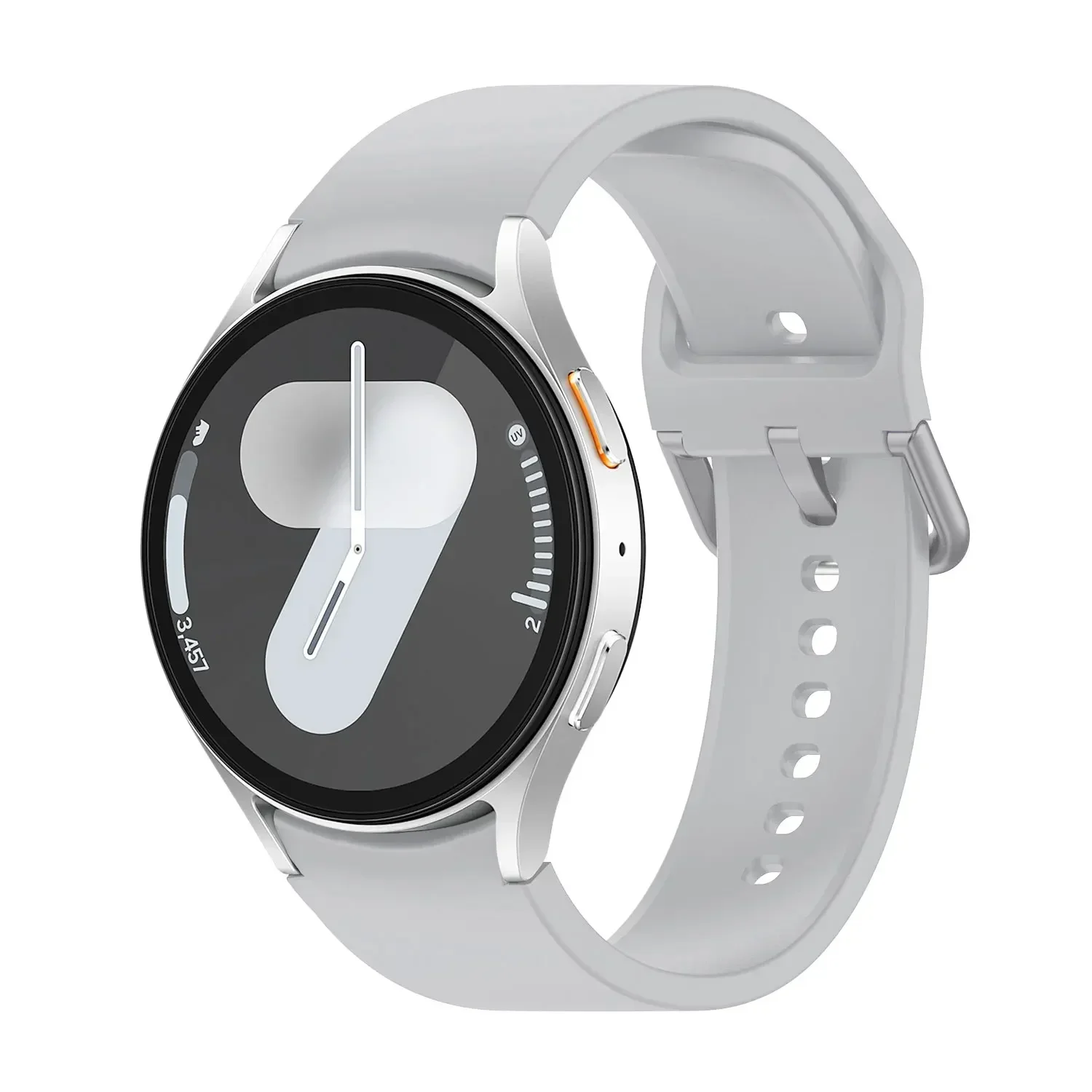 Silicone Strap For Samsung Galaxy Watch 7 6 5 4 FE 44mm 40mm 5 pro 45mm sport band 20mm No gap Bracelet Galaxy Watch 6-4 classic