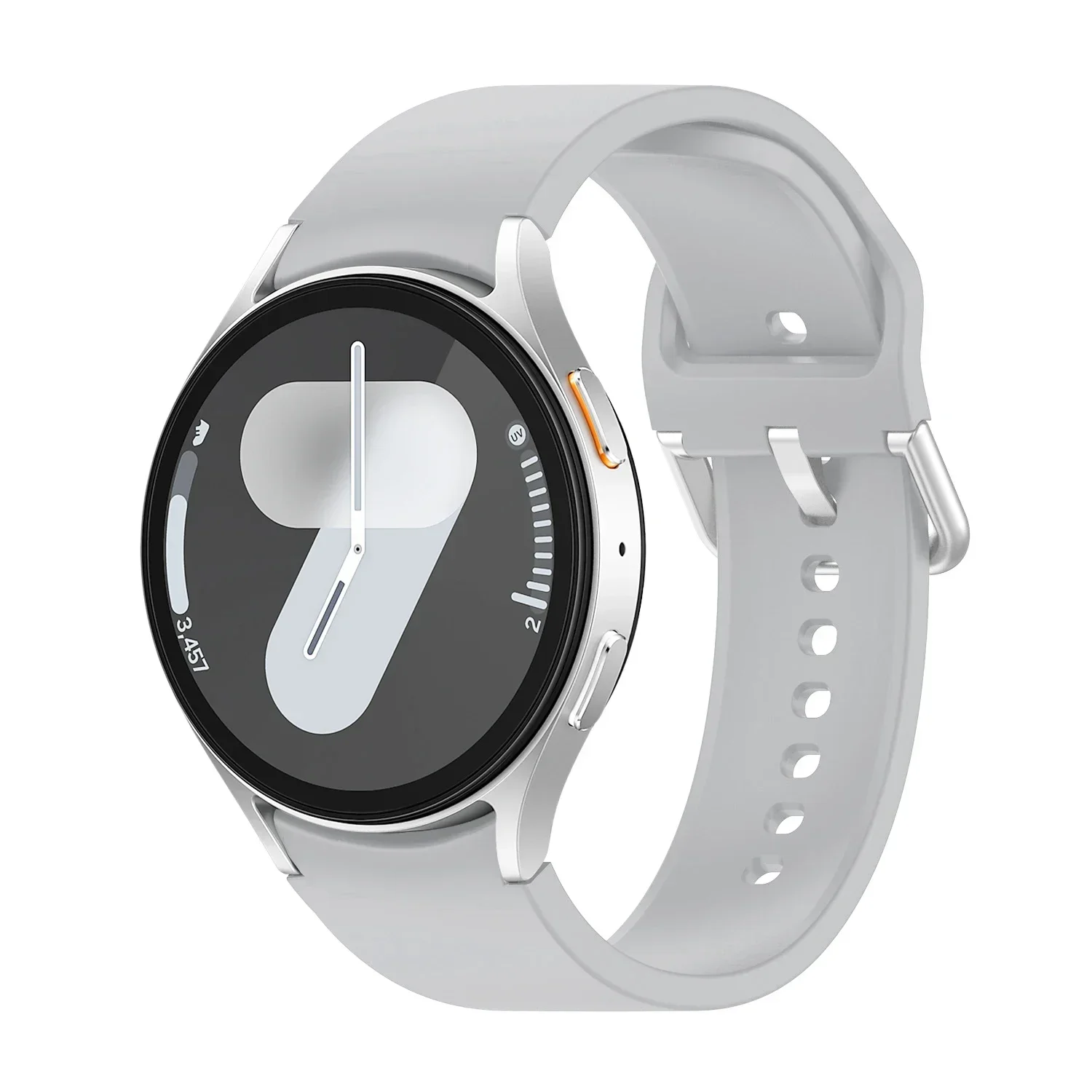 Silicone Strap For Samsung Galaxy Watch 7 6 5 4 FE 44mm 40mm 5 pro 45mm sport band 20mm No gap Bracelet Galaxy Watch 6-4 classic