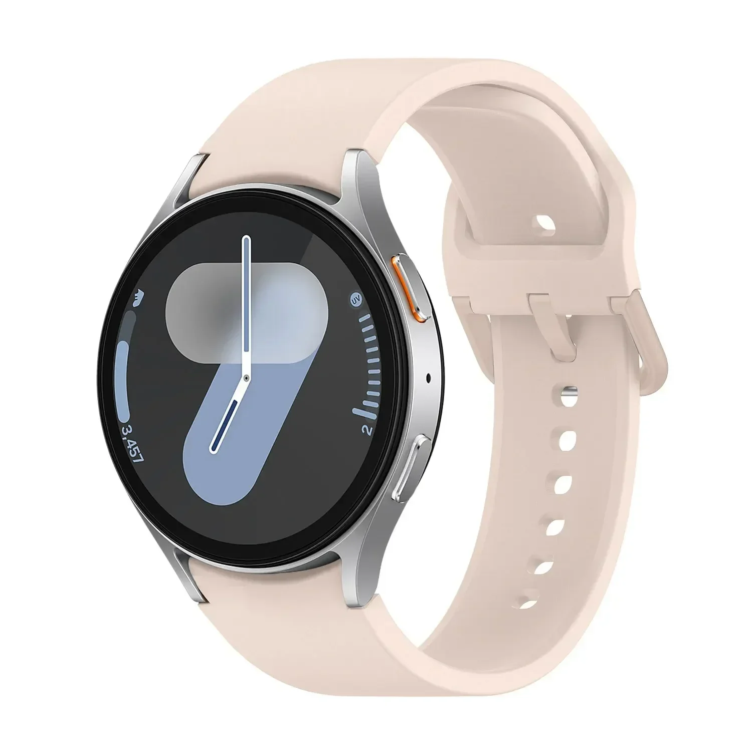 Silicone Strap For Samsung Galaxy Watch 7 6 5 4 FE 44mm 40mm 5 pro 45mm sport band 20mm No gap Bracelet Galaxy Watch 6-4 classic