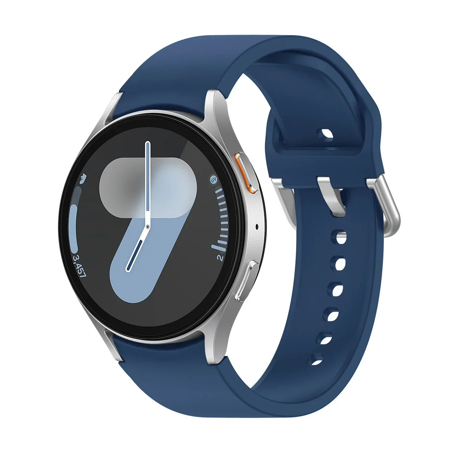 Silicone Strap For Samsung Galaxy Watch 7 6 5 4 FE 44mm 40mm 5 pro 45mm sport band 20mm No gap Bracelet Galaxy Watch 6-4 classic