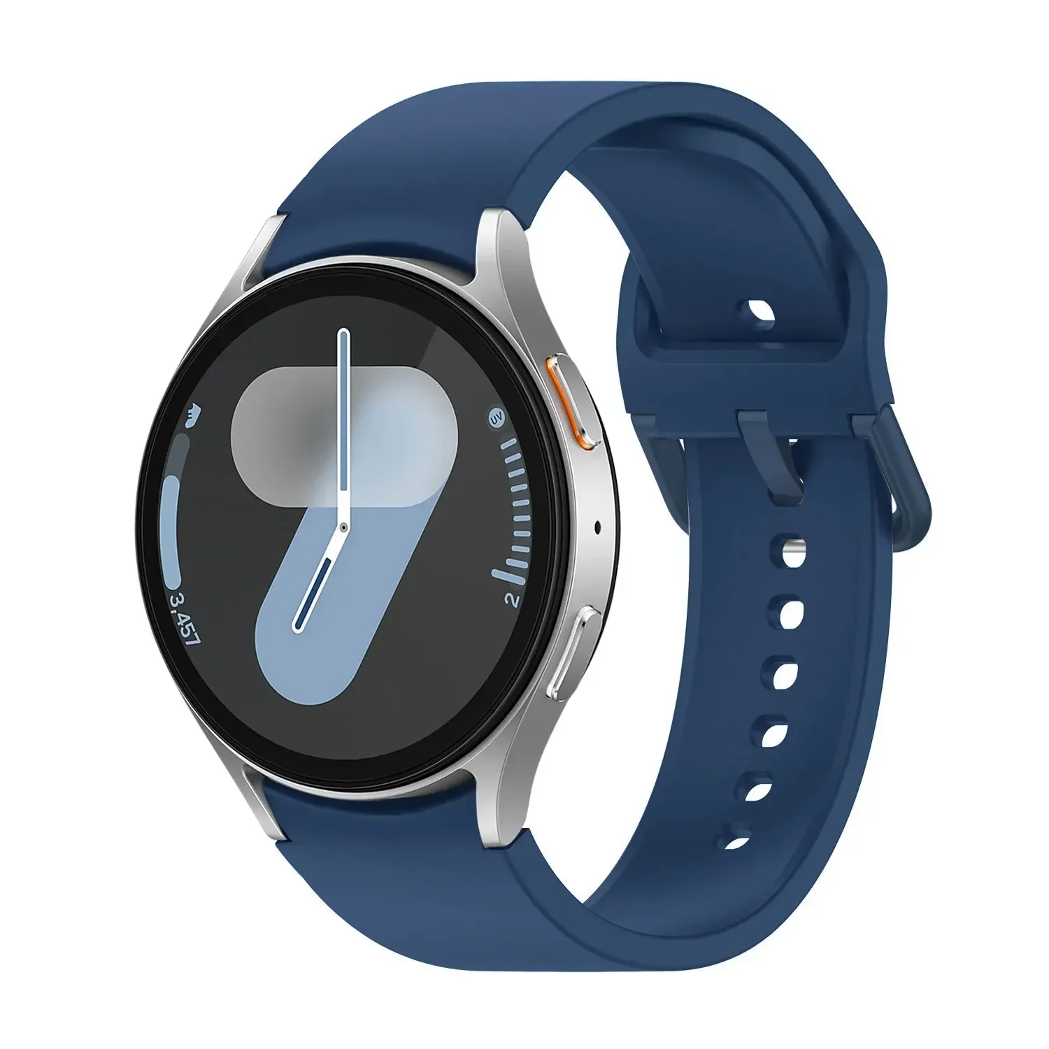 Silicone Strap For Samsung Galaxy Watch 7 6 5 4 FE 44mm 40mm 5 pro 45mm sport band 20mm No gap Bracelet Galaxy Watch 6-4 classic