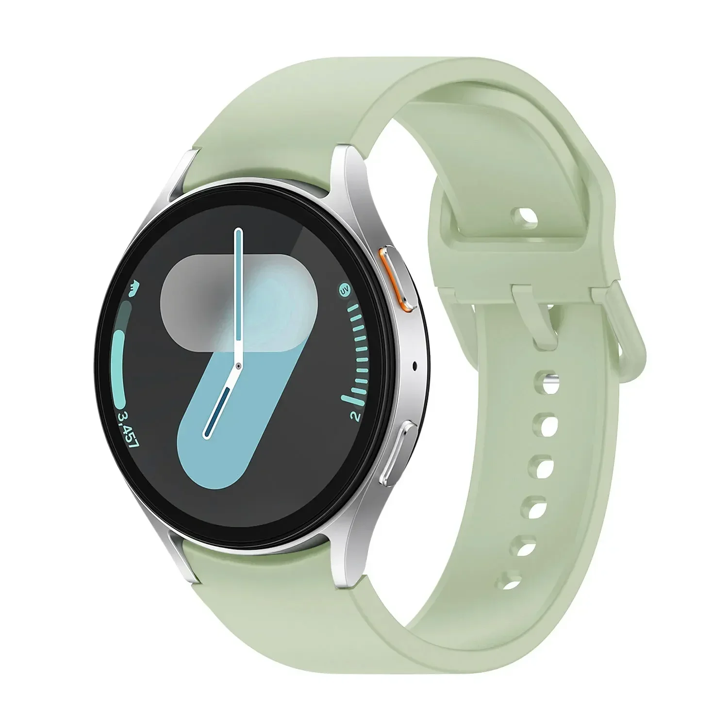 Silicone Strap For Samsung Galaxy Watch 7 6 5 4 FE 44mm 40mm 5 pro 45mm sport band 20mm No gap Bracelet Galaxy Watch 6-4 classic