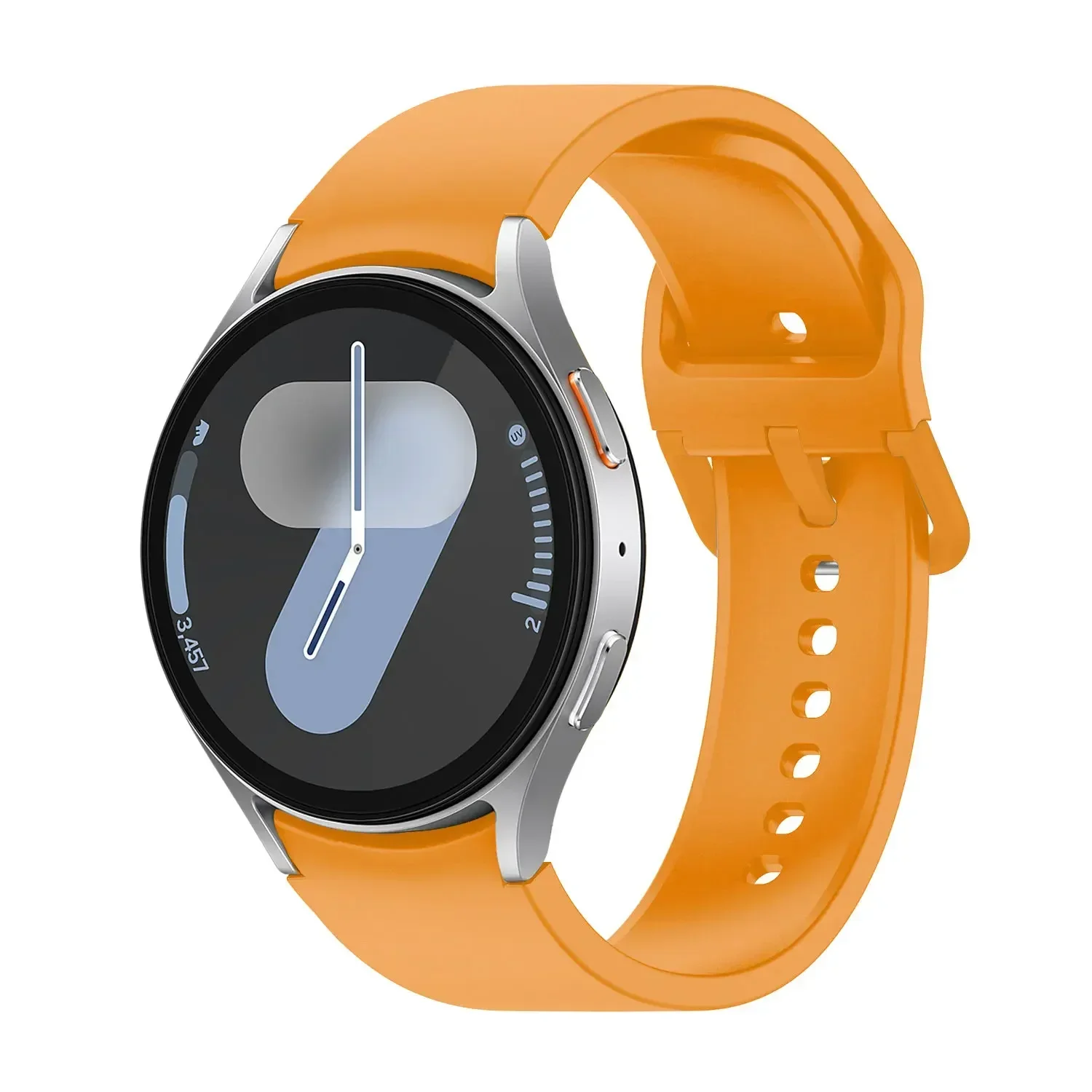 Silicone Strap For Samsung Galaxy Watch 7 6 5 4 FE 44mm 40mm 5 pro 45mm sport band 20mm No gap Bracelet Galaxy Watch 6-4 classic