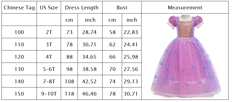 2026 Glowing Rapunzel Costume Girl LED Princess Ball Gown Christmas Light up Tangled Rapunzel Frock Toddler Girl Cosplay Dress