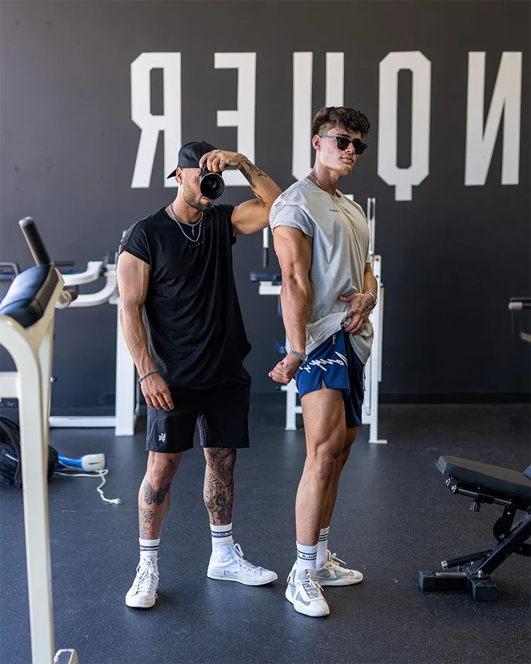 Trend Men's Mesh Beach Swim Casual Shorts Man Quick Dry Loose Basketball Jogger Short Pants Gym Fitness Sport Running Sweatpants