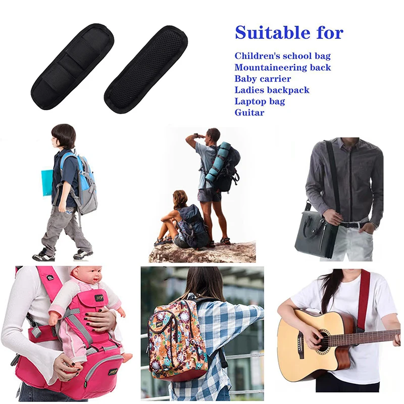 2/1Pc Detachable Shoulder Strap Pad Cushion For Backpack Shoulder Bag Decompression Non Slip Shoulder Strap Pad Bags Accessories