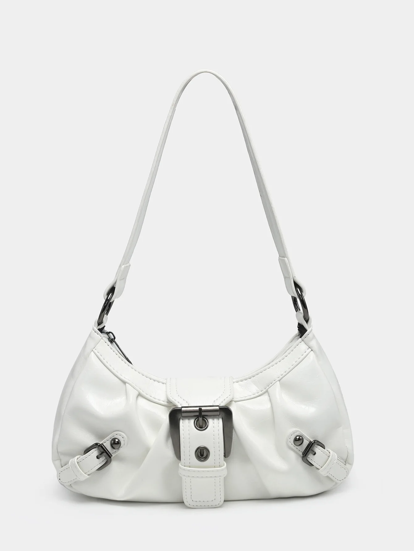 2024 Spring Hot Selling Maillard Style Retro Style Small Bag Spicy Girl Y2K Wasteland Style vintage Leather Shoulder Armpit Bag