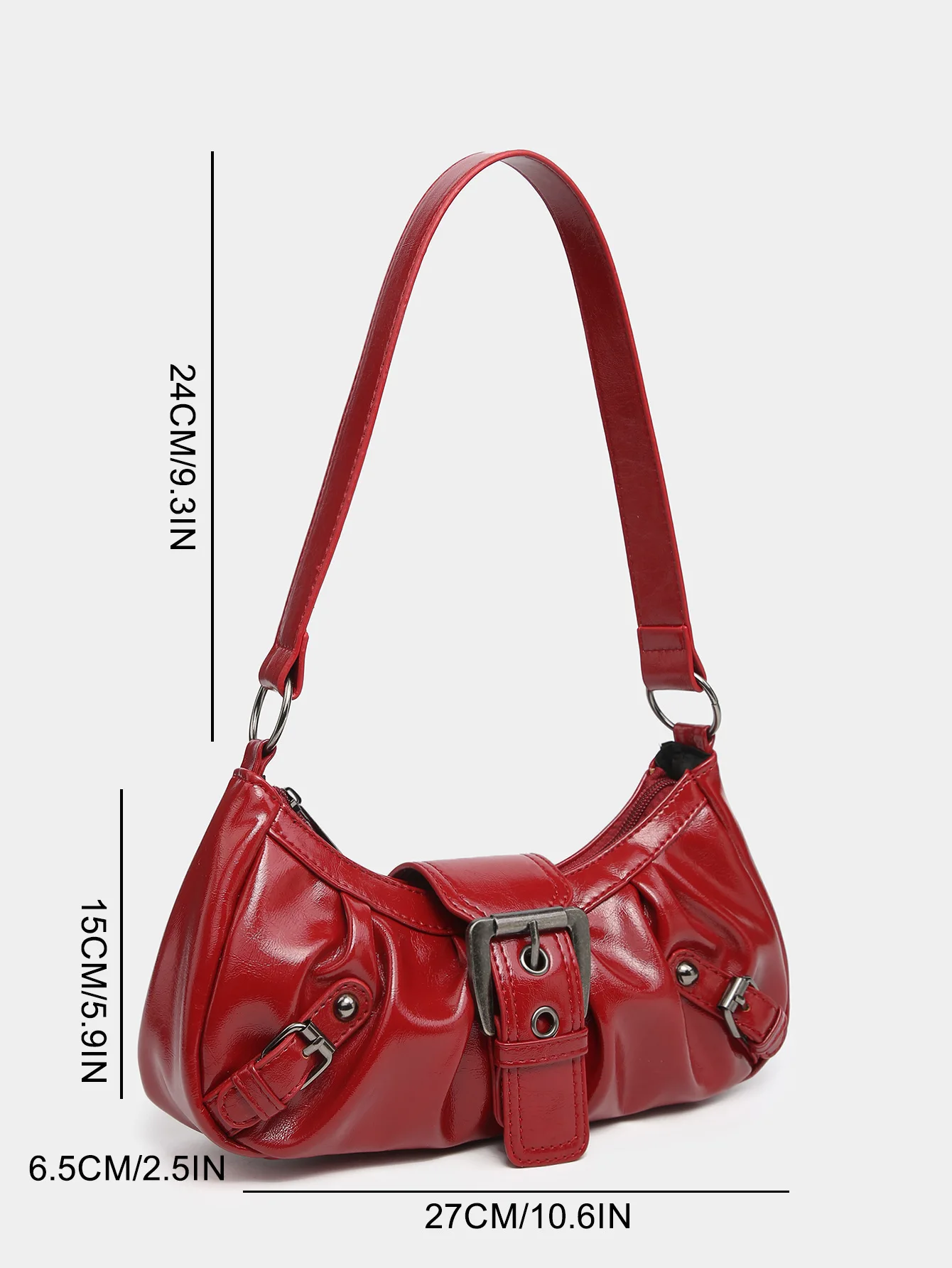 2024 Spring Hot Selling Maillard Style Retro Style Small Bag Spicy Girl Y2K Wasteland Style vintage Leather Shoulder Armpit Bag