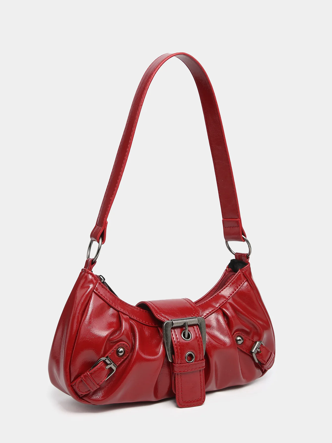 2024 Spring Hot Selling Maillard Style Retro Style Small Bag Spicy Girl Y2K Wasteland Style vintage Leather Shoulder Armpit Bag