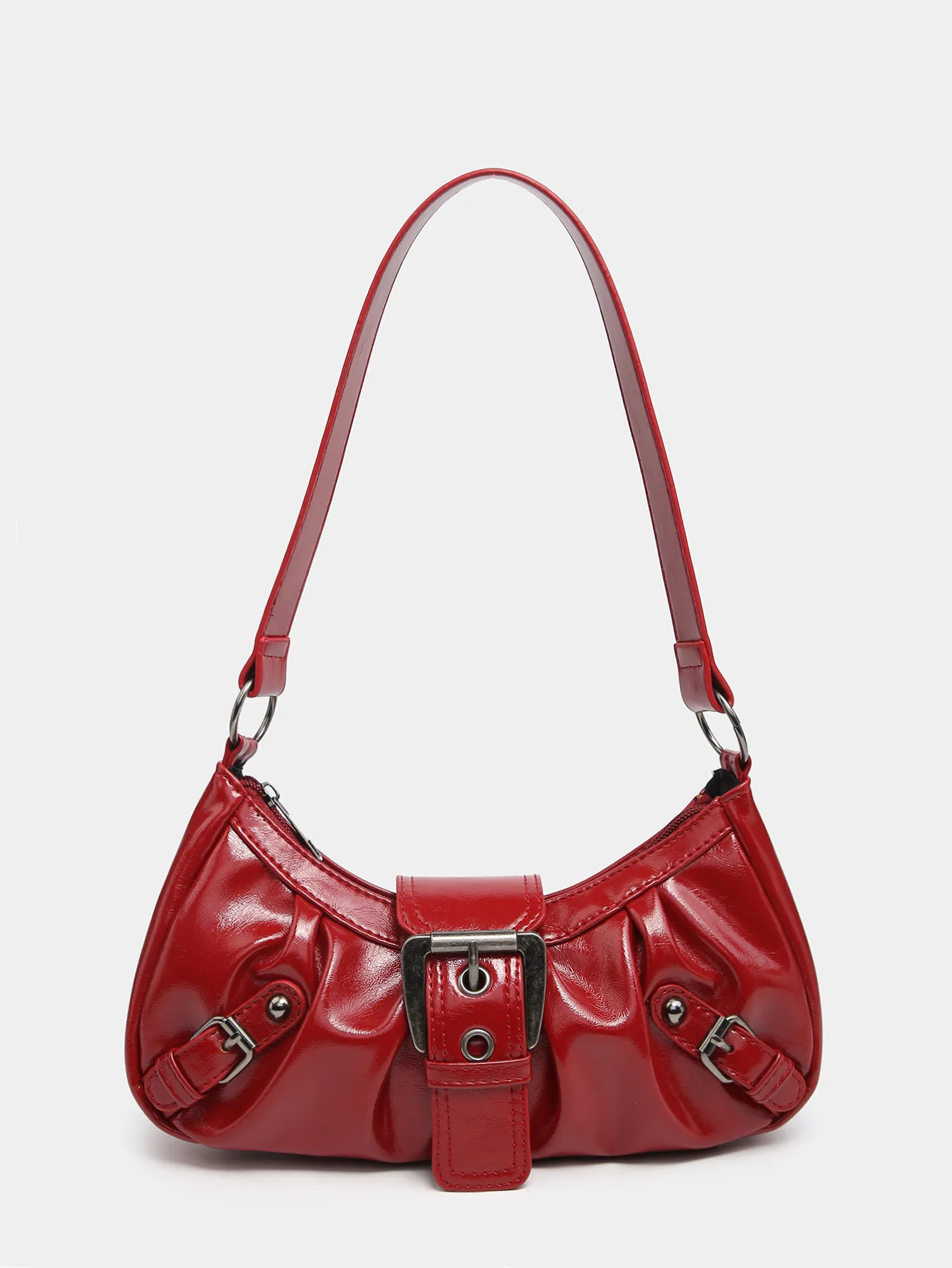 2024 Spring Hot Selling Maillard Style Retro Style Small Bag Spicy Girl Y2K Wasteland Style vintage Leather Shoulder Armpit Bag
