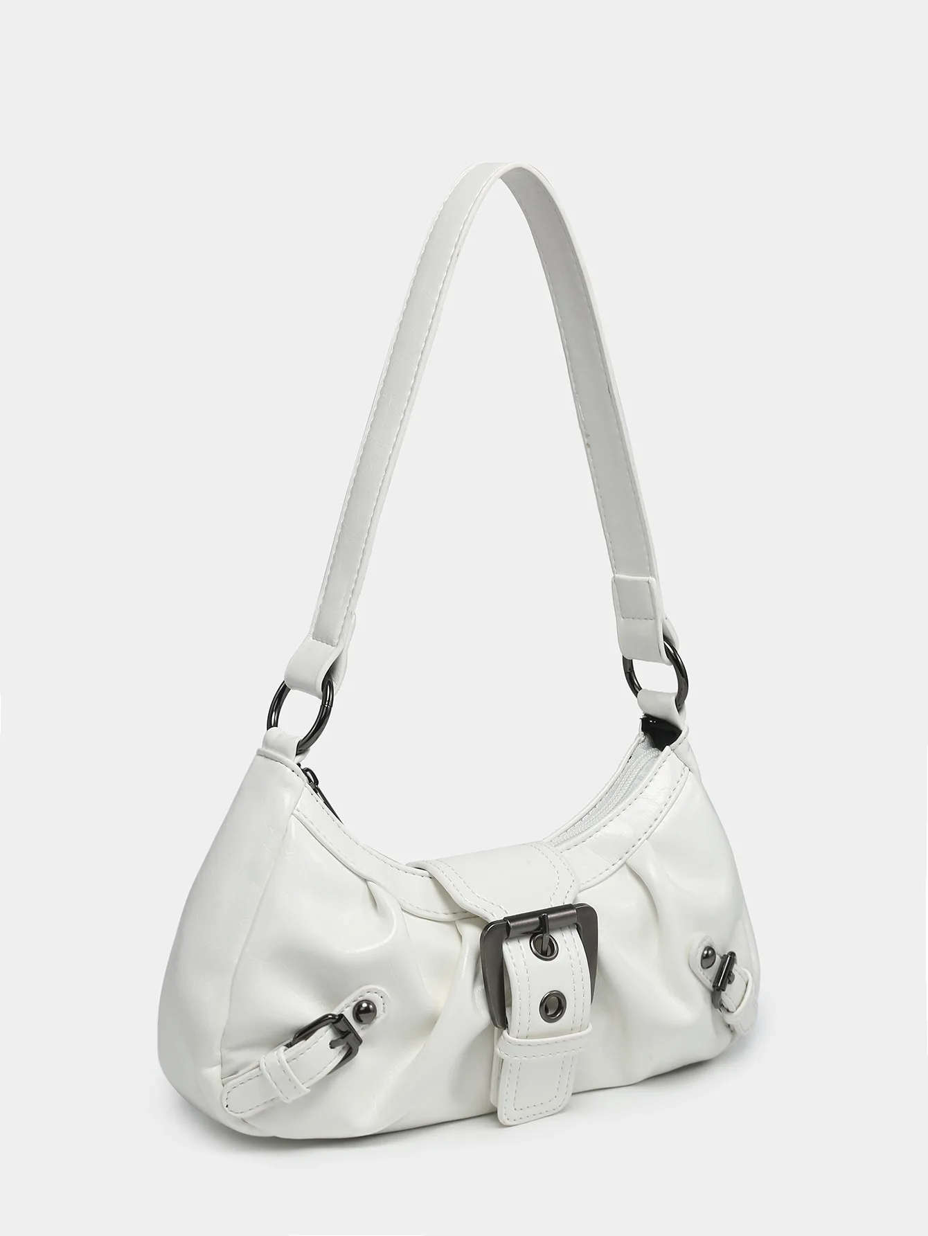 2024 Spring Hot Selling Maillard Style Retro Style Small Bag Spicy Girl Y2K Wasteland Style vintage Leather Shoulder Armpit Bag