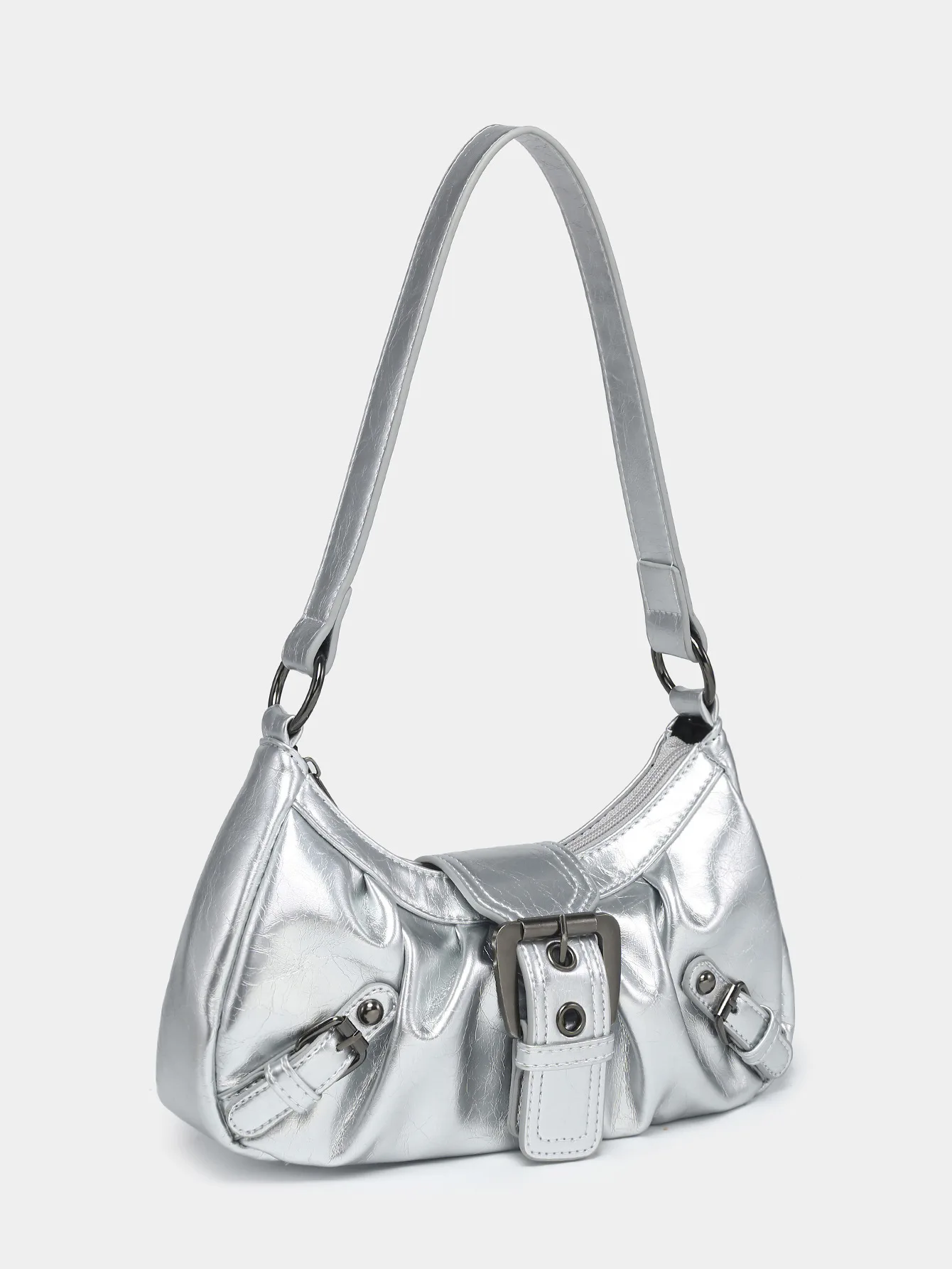 2024 Spring Hot Selling Maillard Style Retro Style Small Bag Spicy Girl Y2K Wasteland Style vintage Leather Shoulder Armpit Bag