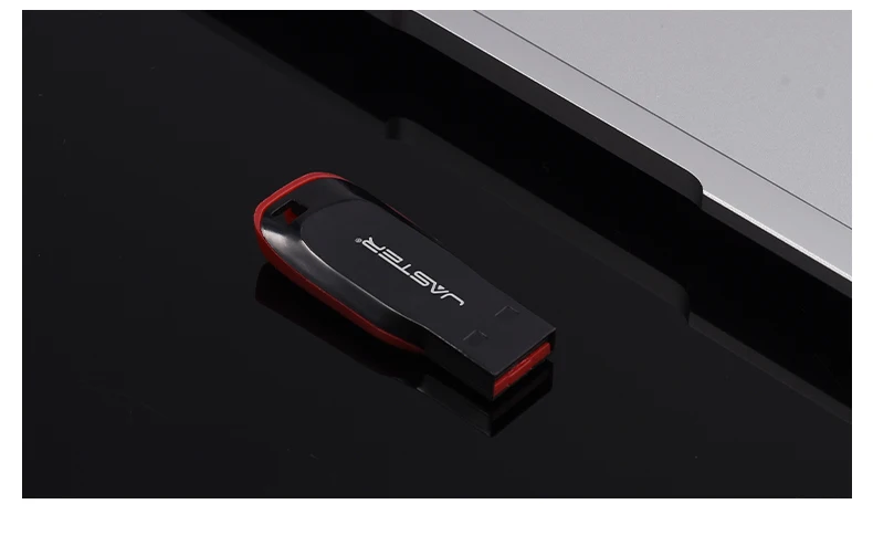 JASTER Plastic USB Flash Drive 128GB Key Chain Memory Stick 64GB Mini Pen Drive 32GB Black Creative Business Gift 16GB 8GB 4GB